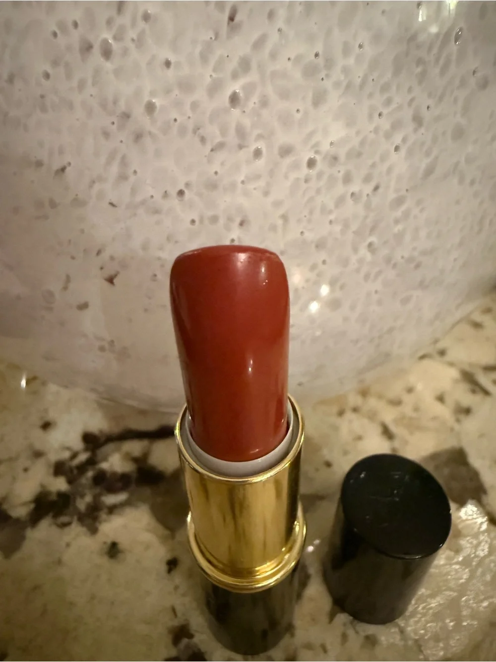 LANCOME L'Absolu Rouge Lipstick in Luxe Mahogany -Full Size/OS - Rare- NEW